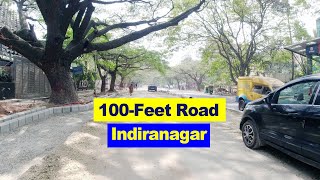 100 Feet Road Indra Nagar Bengaluru  Domlur bridge KFC to Dell Domlur  sky imprint  Hindi vlog [upl. by Macguiness438]