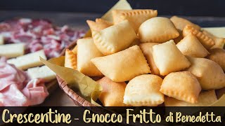 CRESCENTINE  GNOCCO FRITTO FATTO IN CASA DA BENEDETTA  Ricetta Facile Senza Strutto [upl. by Kilby]