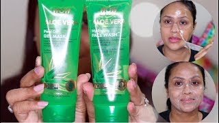 Aloe Vera Based Skin Care  WOW Skin Science Aloe Vera Face Wash amp Peel Off Mask Review amp Demo [upl. by Hogarth]