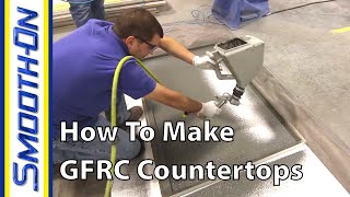 How To Make Custom Concrete Countertops using GFRC [upl. by Oznohpla524]