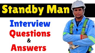 Standby Man Interview Questions and Answers  Hole Watcherconfined space attendant interview [upl. by Kata]