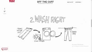 Levis Off the Cuff How to Keep your Jeans Black [upl. by Aldarcie]