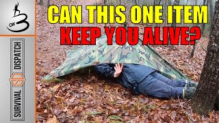 1 Most Versatile Survival Item Poncho Shelters and Rain Collection Easy Setup [upl. by Hak]