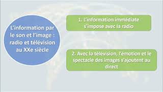 HGGSP 1ere Jalon  Linformation par le son et limage  radio et télévision au XXe siècle [upl. by Iredale]