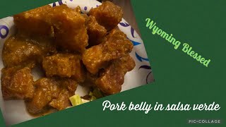 MY NEW FAVORITE RECIPE  PORK BELLY IN SALSA VERDE [upl. by Desta]