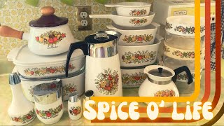 VINTAGE CORNINGWARE SPICE OF LIFE COLLECTION [upl. by Aennyl79]