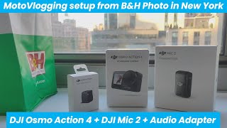 Unboxing the DJI Osmo Action 4 35 mm Audio Adapter amp DJI Mic 2 Transmitter  BampH New York [upl. by Lashoh516]