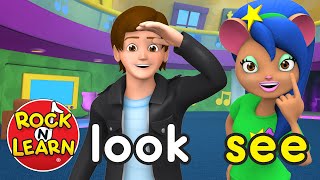 Sight Words Level 1  Preschool amp Kindergarten Reading  Rock N Learn [upl. by Waine]