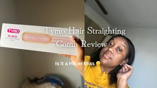 Tymo Hair Straightening Comb Review on 4c Hair [upl. by Nickolas98]