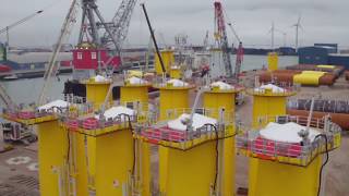 Seaway 7  Heavy Lifting on Beatrice Offshore Wind Farm English [upl. by Con294]