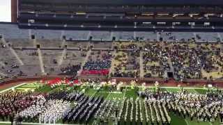 Pennfield High School Marching Band plays quotEdge of Gloryquot at U of M [upl. by Wurst964]