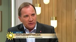 Intervju med statsminister Stefan Löfven  Nyhetsmorgon TV4 [upl. by Eindys55]