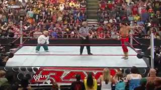 YouTube Hornswoggle vs Chavo Guerrero WWE RAW HQmp4 [upl. by Hanahs]