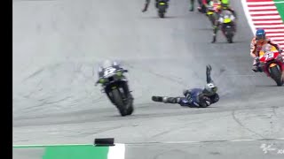 Moto GP Vinales Crash Styria Gp 2020 [upl. by Mathia]