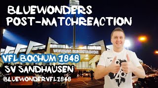 BluewonderVfL1848 PostMatchreaction VfL Bochum 1848 vs SV Sandhausen [upl. by Nnayllehs]