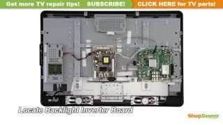 Philips TV Picture Repair  How to Replace a Backlight Inverter [upl. by Reizarf]