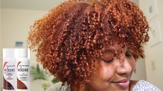 DYEING MY HAIR COPPER REDORANGE Using Adore Cinnamon amp Cajun Spice [upl. by Ahen]