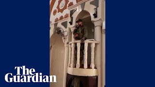 Israeli soldiers filmed reciting Jewish prayers inside West Bank mosque [upl. by Ashelman]