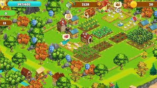 Harvest farm game How to harvest a big farm gaming farming [upl. by Ellives283]