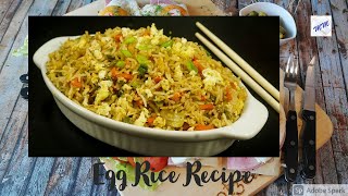 Egg Rice  Egg Fried Rice  Quick Lunch Box Recipe  Street Style Egg Rice  Egg Masala Fried Rice [upl. by Jehiel253]