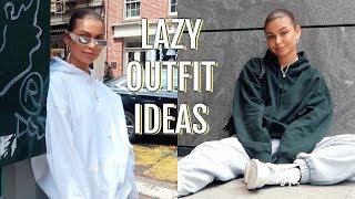 HOW TO STYLE SWEATPANTS  lazy amp cute outfit ideas lookbook [upl. by Casteel]