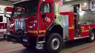 KME Commercial Chassis Custom Options  LACoFD Water Tender [upl. by Ecinaej]