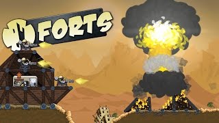 GOING NUCLEAR Were Under Fire Forts Gameplay  Overwhelming Miniguns [upl. by Aitahs507]