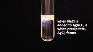 precipitation reaction AgNO3  NaCl [upl. by Ikciv901]