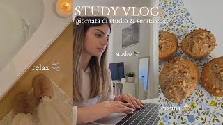 STUDY VLOG giornata di studio amp serata cozy🕯 [upl. by Imer]