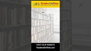 Tenders On Time  Visit Our Website  shorts tenders world [upl. by Tonl577]