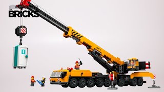 Lego City 60409 Yellow Mobile Construction Crane Speed Build [upl. by Eelram4]