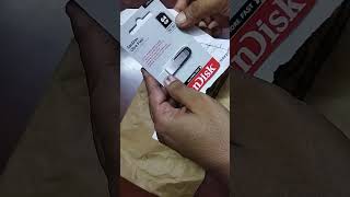 Sandisk pendrive 64gb usb 30 unboxing [upl. by Nollaf]