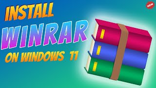 How to Download and Install WinRAR on Windows 11 2024 [upl. by Mahalia]