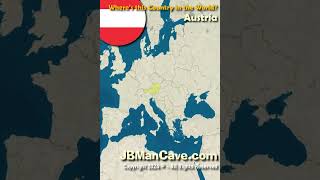 Where is AUSTRIA located in the World JBManCavecom Shorts [upl. by Schrader28]