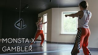 MONSTA X  GAMBLER Dance Tutorial Русский Туториал [upl. by Justinian]