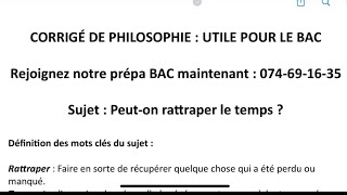 Dissertation Philosophie Méthode  SUJET Corrigé Numéro 2  Terminale [upl. by Bobbe657]