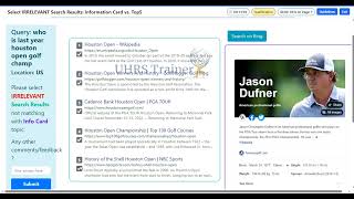Select IRRELEVANT Search Results Information Card vs Top5  Tier 1  Qualify PASSED  UHRS Trainer [upl. by Amalie379]