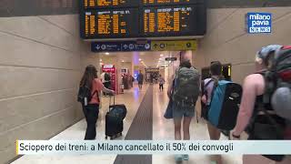 Sciopero dei treni a Milano cancellato il 50 dei convogli [upl. by Goda]