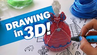 Drawing in 3 DIMENSIONS  Scribbler 3D Pens  drawingwiffwaffles [upl. by Neuburger]