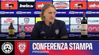 SERIE A ENILIVE  MISTER NICOLA IN CONFERENZA STAMPA  UDINESE  CAGLIARI [upl. by Nawed]