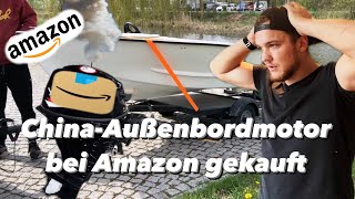 Läuft der billige 15PS Außenborder von Amazon [upl. by Bartlet]