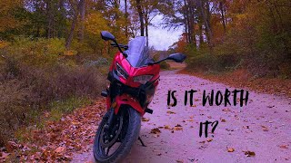 Ninja 400 review and How I got my motorcycle license in the USA  Bengali Motovlog [upl. by Lerret]