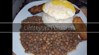 Lentejas Peruanas receta buenisima y super sencilla [upl. by Nilknarf570]