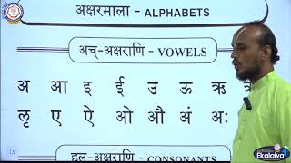 Sanskrit vowels and consonants classes 12amp3 [upl. by Harmon]