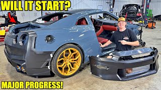 Rebuilding A Wrecked 2024 Nissan GTR Part 6 [upl. by Alya]