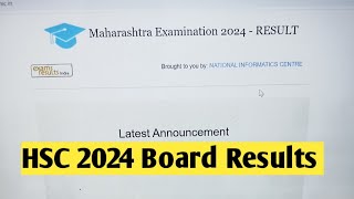 HSC 2024 Board Result Official date Class 12th Maharashtra board [upl. by Ilah]