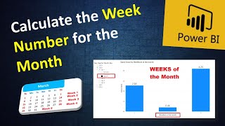 How to Calculate the Week Number for the Month in Power BI [upl. by Nicholson]