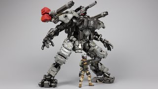 【开盒分享】JOYTOY暗源 钢骨SteelBone H05型重火力机甲 浅灰版HOSHEAVY FIREPOWER MECHA Grey ver [upl. by Gayner384]