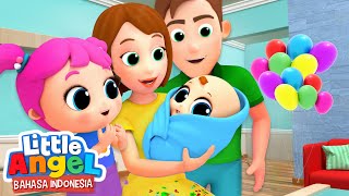 Bertemu dengan Adik Bayi Baru  Kartun Anak  Little Angel Bahasa Indonesia [upl. by Memory952]