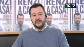 Salvini a Tosi folle polemizzare su Zaia Sabato vieni a Roma altrimenti [upl. by Einafats412]